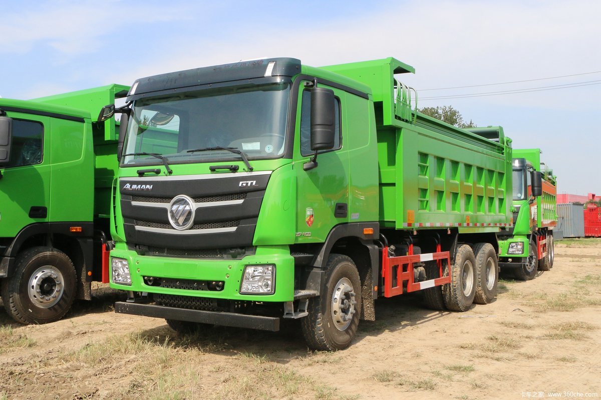 福田 欧曼GTL 9系重卡 400马力 6X4 5.6米自卸车(国六)