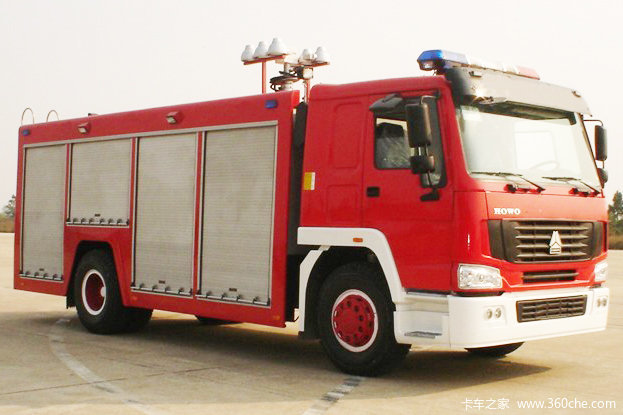 中国重汽 HOWO 266马力 4X2 消防车(江特牌)