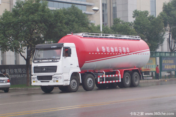 中国重汽 斯太尔王 266马力 8X4 粉粒物料车(三力牌)(CGJ5312GFL01)