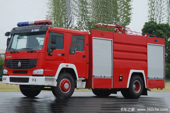 中国重汽 HOWO 266马力 4X2 消防车(上格牌)