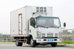 庆铃 五十铃KV100 120马力 4X2 4.09米冷藏车(鸿天牛牌)(HTN5041XLC)