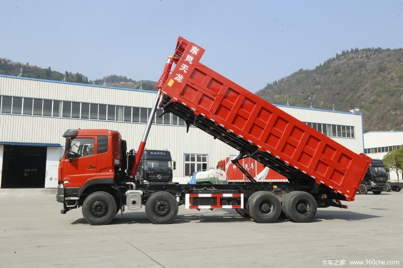 【图】东风商用车 天龙kc重卡 420马力 8x4 8米自卸车(高顶)(dfh3310