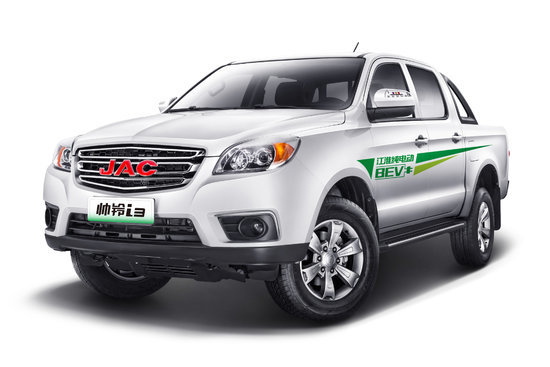 江淮帅铃i3 2021款 两驱 纯电动双排皮卡 67.2kwh