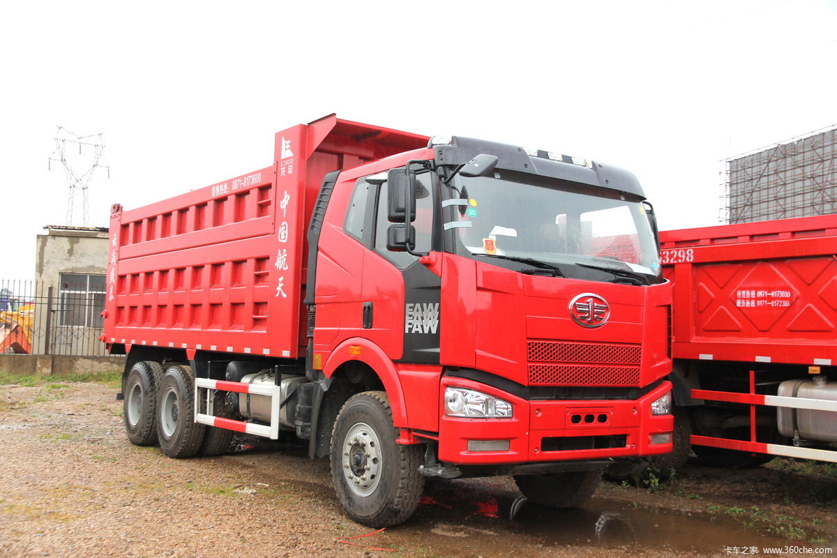 8米自卸车(平头)(ca3250p66k24lt1e)_实拍图片_83459_卡车之家