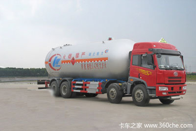 青岛解放 悍威(J5M) 260马力 8X4 液化气体运输车(程力威牌)(CLW5311GYQC)