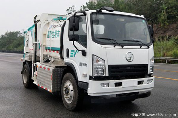 陕汽商用车 E9 6.315米单排纯电动餐厨垃圾车(SX5120TCABEV381L)108.6kWh