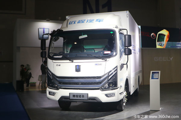 吉利远程 GLR 4.5T 4.14米单排增程式厢式轻卡
