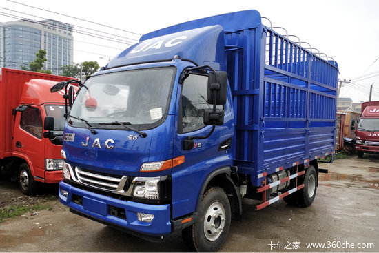 江淮骏铃v6156马力4x2418米桶装垃圾运输车hfc5043ctyp91k2c2v