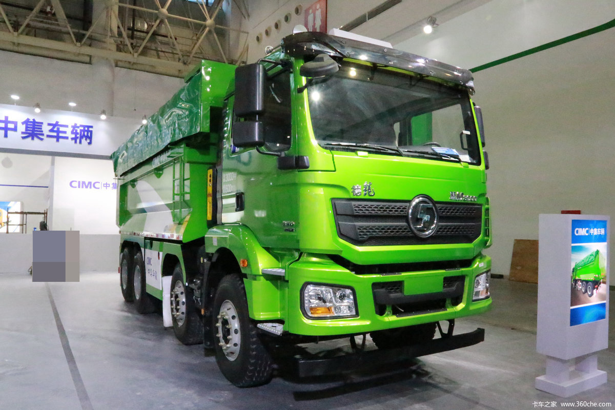 陕汽重卡 德龙新M3000 轻量化版 350马力 8X4 6.2米LNG自卸车(国六)