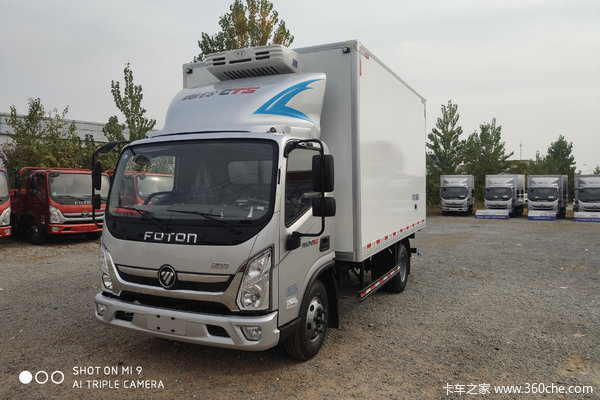 福田 奥铃CTS 168马力 4X2 5.1米冷藏车(BJ5128XLC-A2)