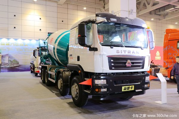 中国重汽 SITRAK C5H 350马力 8X4 7.58方混凝土搅拌车(青专牌)(QDZ5312GJBZDC5H30E1)