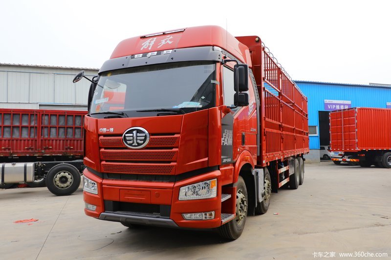 【图】一汽解放 j6p重卡 质惠版 绿通版 350马力 8x4 9.