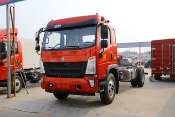 中国重汽HOWO 悍将 125马力 3.85米排半仓栅式轻卡(ZZ5047CCYF3315E145)