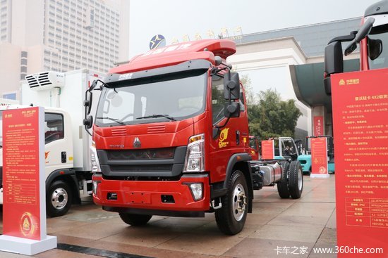 中国重汽HOWO 统帅 2019款 154马力 4.85米排半厢式轻卡(ZZ5147XXYG381CE1)