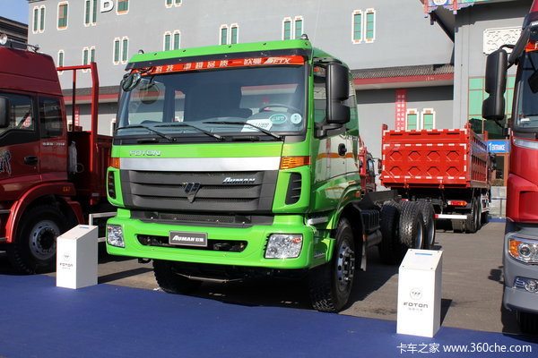 福田 欧曼ETX 9系重卡 350马力 6X4 5.8米LNG自卸车(底盘)(BJ3253VLPCE-1)