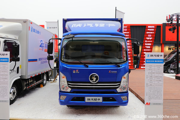 陕汽轻卡 德龙K3000 舒适型 130马力 3.85米排半厢式载货车(国六)(YTQ5091XXYKJ331)