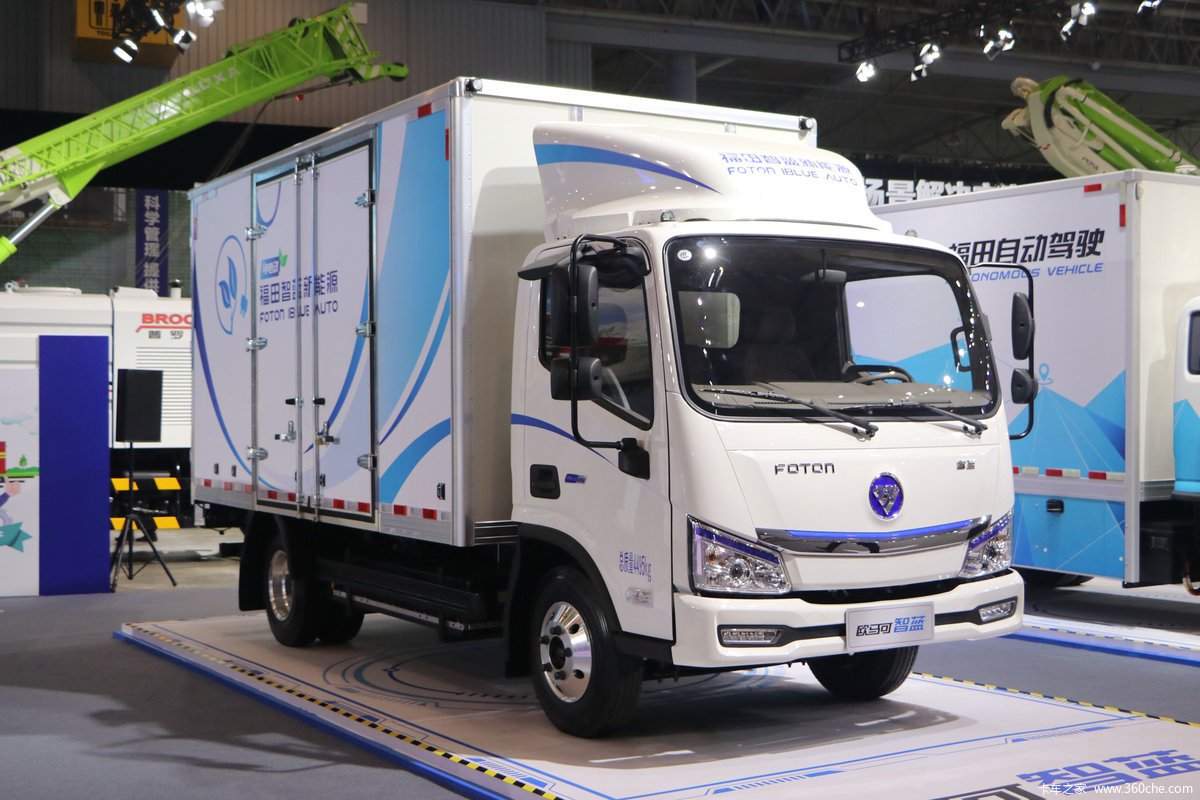 福田 欧马可智蓝 4.5T 4.14米单排纯电动厢式运输车