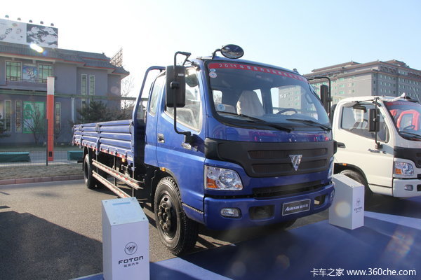 福田 欧马可中卡 168马力 4X2 6.8栏板载货车(BJ1159VKPEK-FA)