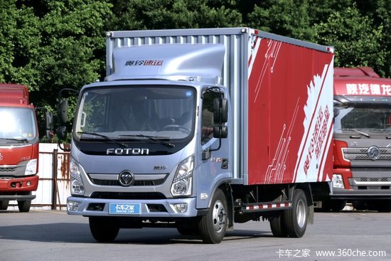福田 奥铃速运 120马力 4.14米单排厢式轻卡(国六)(BJ5048XXY8JDA-AB2)