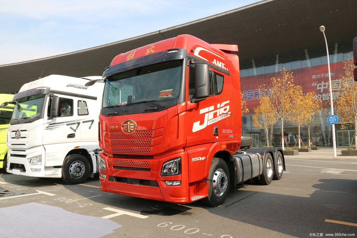 【图】青岛解放 jh6重卡 550马力 6x2r amt自动挡牵引车(ca4250p25k24