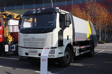 一汽解放 J6L 220马力 4X2 压缩式垃圾车(三力牌)(CGJ5185ZYSCAE6)