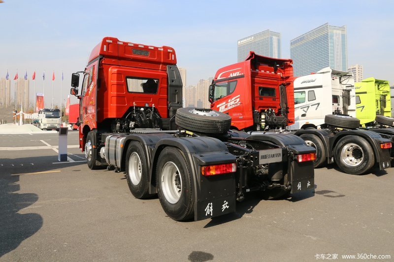 【图】一汽解放 新j6p重卡 领航版 550马力 6x4 amt自动挡牵引车(ca