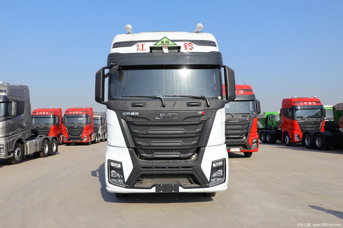 【图】江铃重汽 威龙hv5重卡 460马力 6x4 lng危险品牵引车(国六)