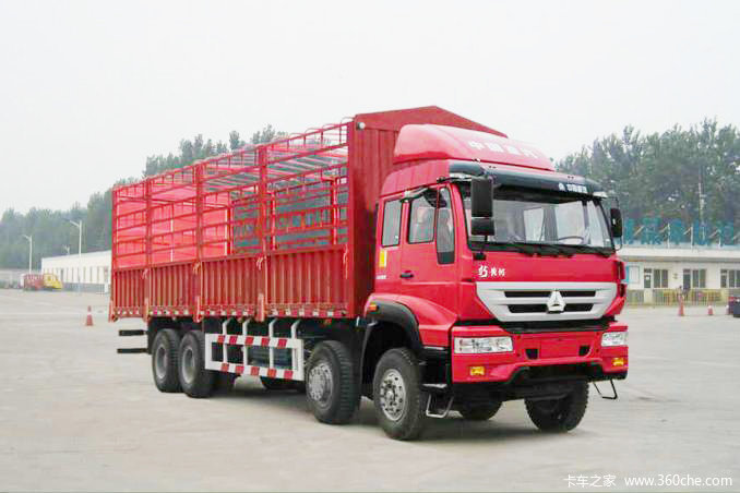 中国重汽 新黄河重卡 240马力 8X4 仓栅式载货车