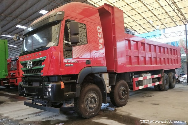 上汽红岩 杰狮C500重卡 430马力 8X4 8米自卸车(CQ5316ZLJHXDG426L)