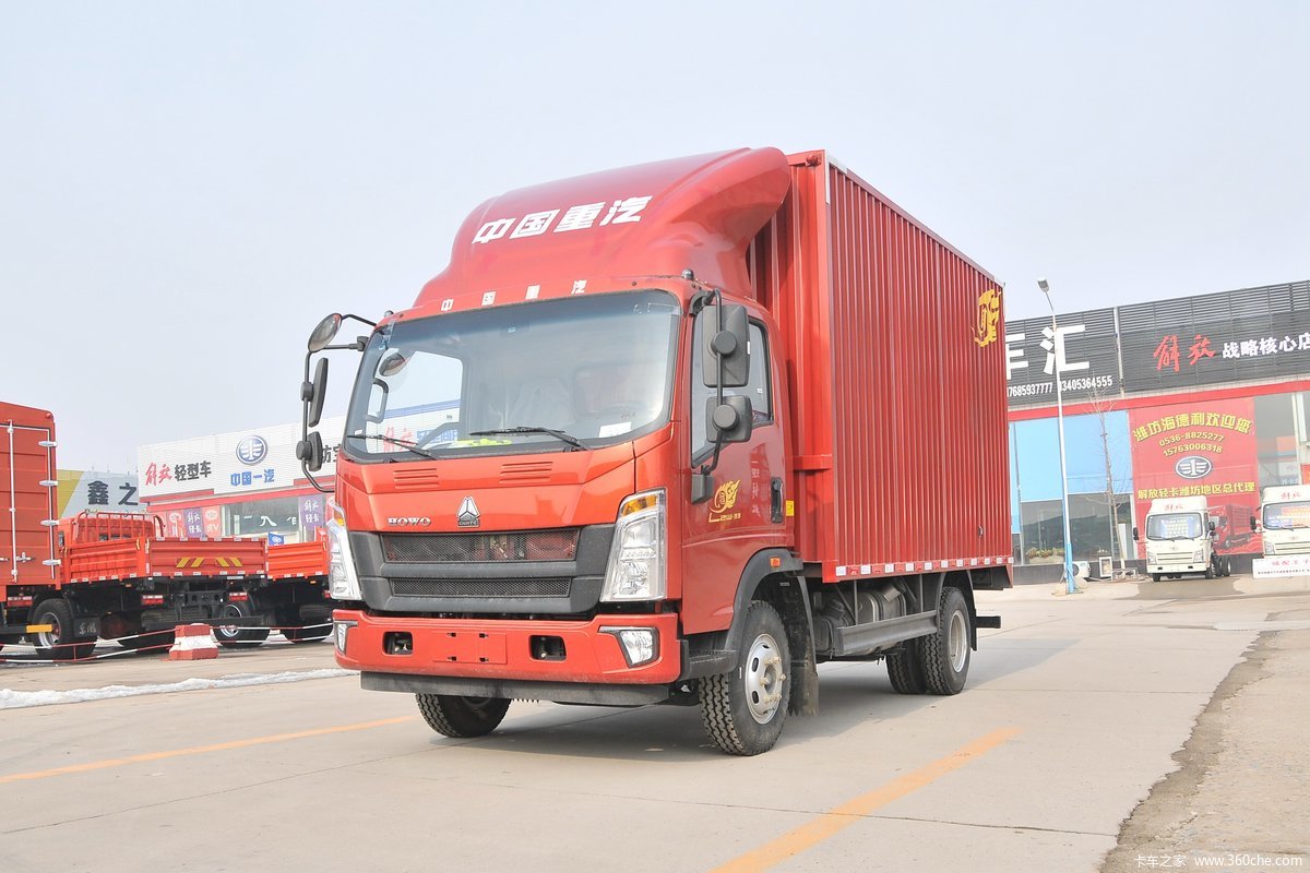 中国重汽HOWO 悍将 95马力 4.15米单排厢式轻卡