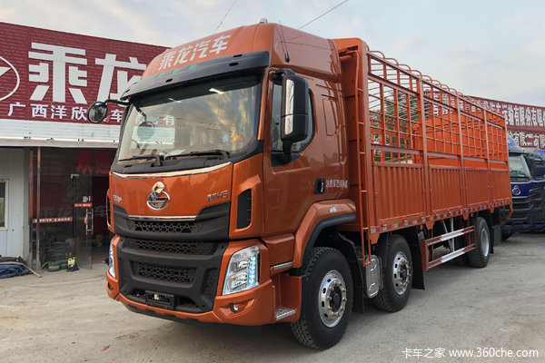 东风柳汽 乘龙H5中卡 270马力 6X2 9.7米仓栅式载货车(国六)(LZ5250CCYH5CC1)