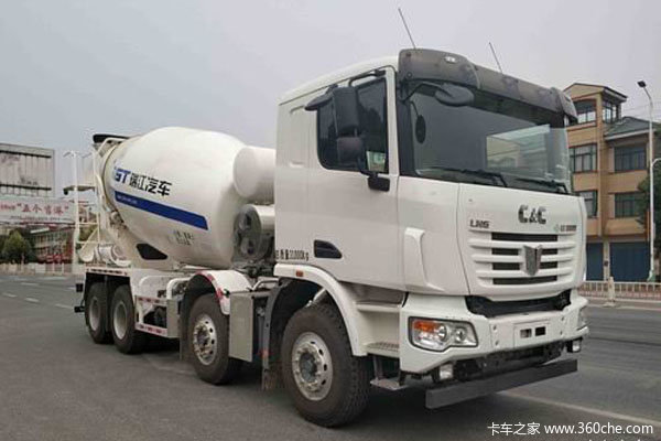 联合卡车U380 380马力 8X4 7.6方LNG混凝土搅拌车(瑞江牌)(WL5310GJBQCC28N)