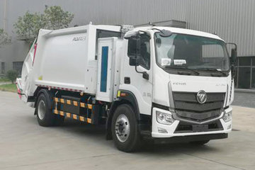 福田 欧马可智蓝 18T 9.5米纯电动压缩式翻桶垃圾车(BJ5182ZYSEV-H1)217.19kWh