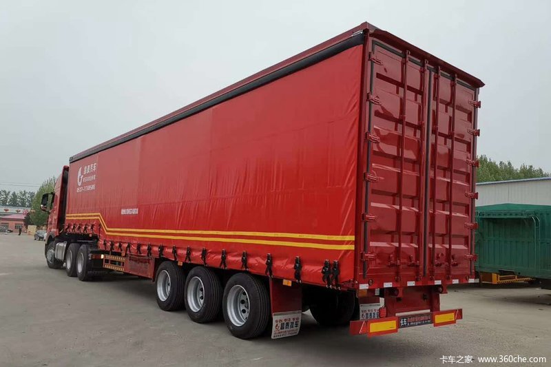 【图】昌泰 13米侧帘厢式半挂车_实拍图片_907831_卡车之家