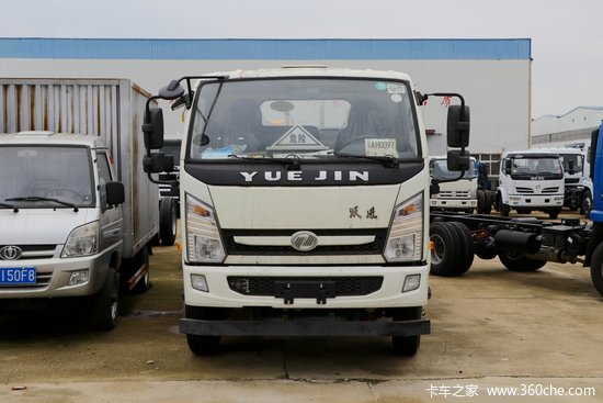 跃进 开拓x300 102马力 4x2 3.8米随车吊(sh5042jsqvedbnw)