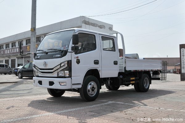东风多利卡20款国六玉柴140马力双排载货车预售中！