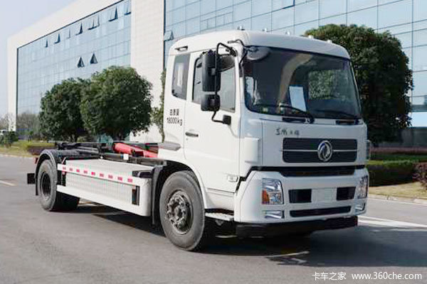 东风商用车 天锦 18T 7.185米纯电动车厢可卸式垃圾车(中集牌)