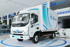 福田 奥铃智蓝 4.5T 4.14米单排纯电动厢式运输车(BJ5045XXYEV3)箱宽2.24米104.7kWh