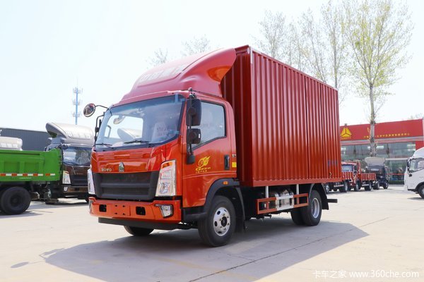 中国重汽HOWO 统帅 120马力 4.15米单排厢式轻卡(ZZ5047XXYC3314E145-2)