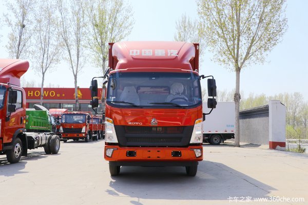 中国重汽HOWO 统帅 物流版 154马力 3.85米排半厢式轻卡(ZZ5047XXYF341CE145)