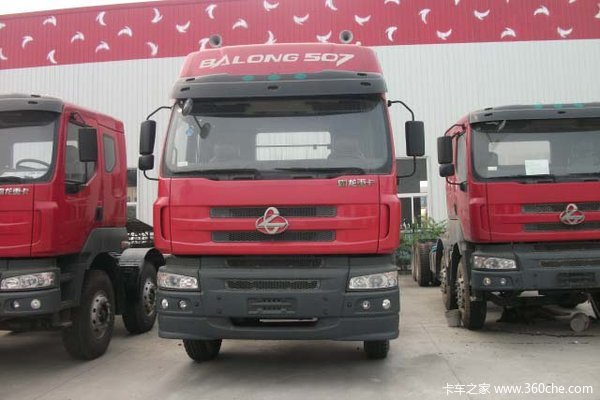 东风柳汽 霸龙507重卡 310马力 8X4 9.5米栏板载货车(LZ1244PEL)