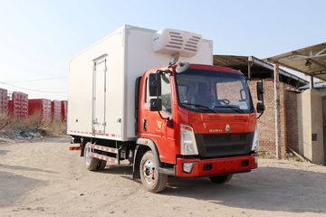 中国重汽HOWO 悍将 130马力 4X2 4米冷藏车(ZZ5047XLCC3314E145)
