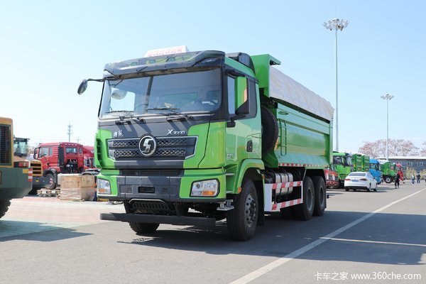 陕汽重卡 德龙X3000 城建加强版 430马力 6X4 5.6米LNG自卸车(国六)(SX32595D384TL)