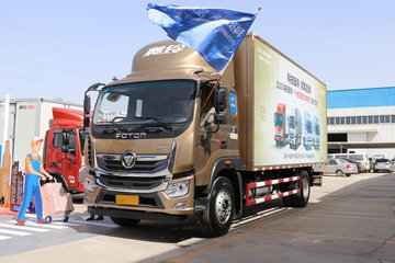 福田 奥铃大黄蜂 210马力 6.1米排半厢式载货车(BJ5166XXY-A3) 卡车图片