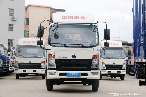 中国重汽HOWO 追梦 2019款 130马力 4.15米单排栏板轻卡(国六)(ZZ1047F3314F145)