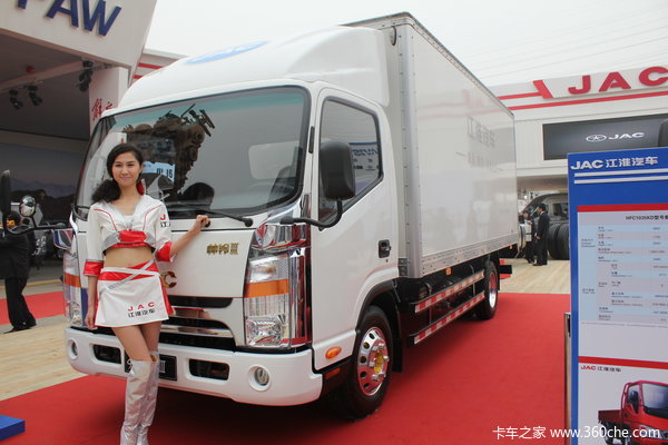 江淮 帅铃H415 154马力 5.5米单排厢式轻卡(HFC5091XXYP71K1D1)