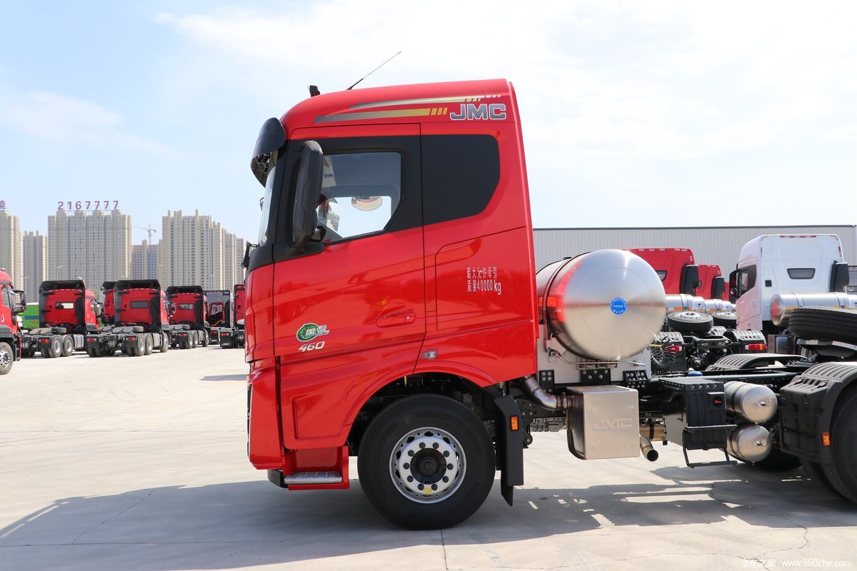 【图】江铃重汽 威龙hv5重卡 460马力 6x4 lng牵引车(国六)(高保险杠)