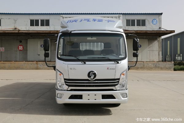 陕汽轻卡 德龙K3000 130马力 3.85米排半厢式载货车(国六)(YTQ5091XXYKJ331)