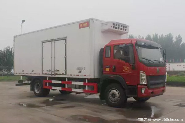 中国重汽HOWO G5X 220马力 4X2 6.64米冷藏车(国六)(ZZ5187XLCK561DF1)