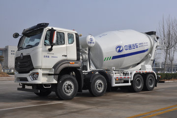 中国重汽 豪瀚N5G 340马力 8X4 7.7方混凝土搅拌运输车(东岳牌)(ZTQ5310GJBZ5N30E)